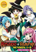 Rosario + Vampire Season 1+2 (DVD) Vol.1-26 Complete Series English Dubb... - $16.83