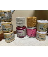 Royale Fashion Crochet Thread. 100%  mercerized cotton. 7 new spools plu... - £18.82 GBP