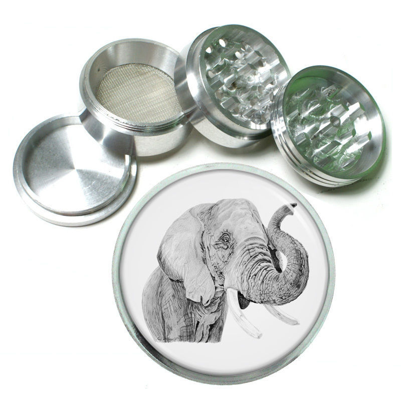 Elephant Art D29 Aluminum Herb Grinder 2.5&quot; 63mm 4 Piece - $16.78