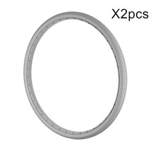 MSP 2pcs Gray 22inch Wheelchair PU Solid 22&quot; 22X1 3/8 Tire Part Supplier... - £15.94 GBP