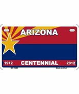 Arizona State Background Metal Novelty Motorcycle License Plate - $18.95