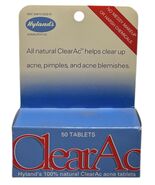 Hyland&#39;s ClearAc Acne 50 Tablets Natural Treatment Skin Pimples Homeopathic - $69.99