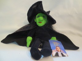 Wizard of Oz Wicked Witch East  Vtg Plush Beanie Doll Warner Bros. Collectible - £7.47 GBP