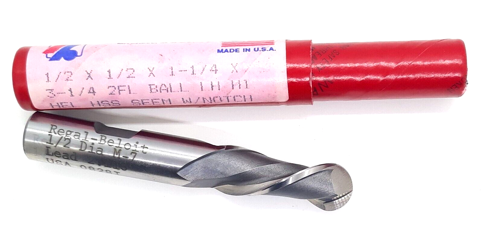 Regal Beloit 2 Flute HSS 1/2&quot; Ball End Mill 1/2&quot; Shank Loc 1 1/4&quot; L.H.  ... - $9.99