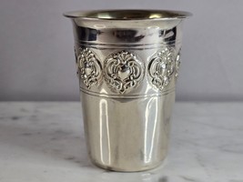 Vintage Jewish Judaica Sterling Silver  Shabbat Kiddush Cup E937 - £59.21 GBP