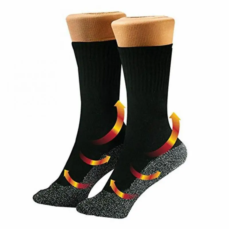Sporting 1 pair 35 Degree Winter Thermal Heated Socks Aluminized Fibers Thicken  - £23.46 GBP