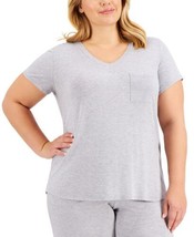 Alfani Womens Plus Size Pajama T-Shirt Color:Greay Heather Size:1X - £22.05 GBP