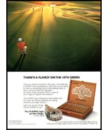 1997 Playboy by Don Diego Cigars Vintage Print Ad Golfing Golf 18th Gree... - $10.97