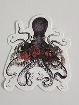 Octopus with Roses Cartoon Multicolor Sticker Decal Super Awesome Embellishment - £2.46 GBP