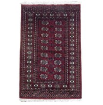 Radiant 3x5 Authentic Hand-Knotted Bokhara Rug PIX-25727A - £376.81 GBP