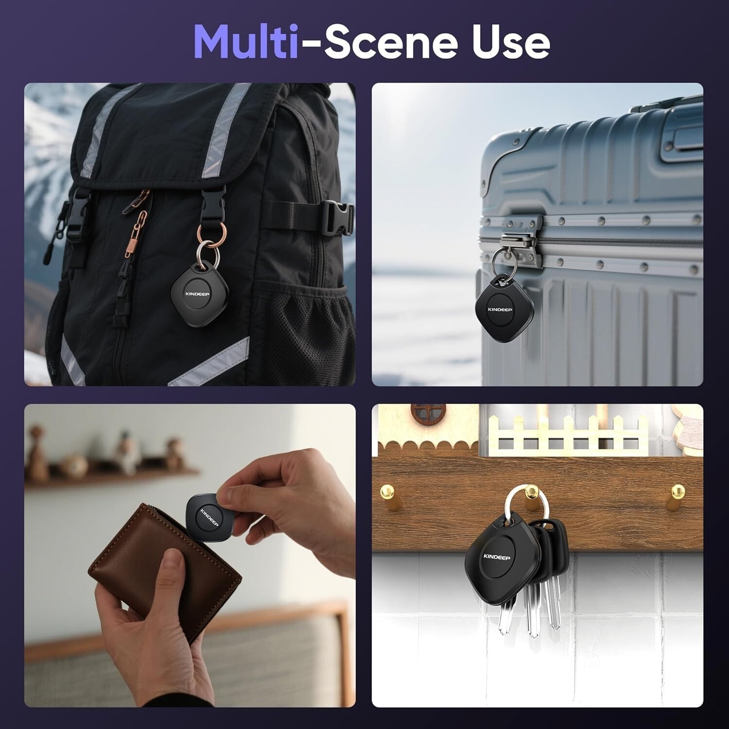 Air Tracker Tag 4 Pack: Bluetooth Item Finder with Apple Find My APP (iOS Only), Item image 3