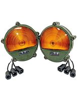 2 Pack, Military Front Turn Signal Assembly - Green With Amber Light - C... - $149.95