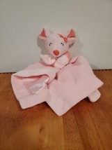 Carters Pink Mouse Security Blanket Plush Baby Lovey Infant Soft Satin Rattle  - £12.39 GBP