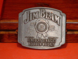 Pre-Owned Jim Beam Kentucky Straight Bourbon Whiskey Belt Buckle - £14.01 GBP