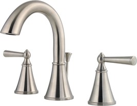 Saxton 2-Handle 8&quot; Widespread Bathroom Faucet, 1.2Gpm, Brushed Nickel,, ... - £202.27 GBP