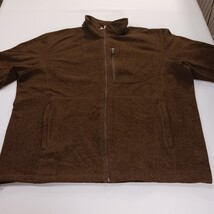 Duluth Trading Co RN#106803 Men's Brown Fleece Full Zip Jacket Pockets Size 2XL image 11
