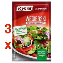 Prymat HUNGARIAN Salad seasoning -PEPPER HERBS- 3pc Made In Europe FREE ... - £7.11 GBP