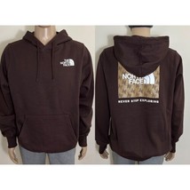 The North Face Men&#39;s Box NSE Pullover Hoodie Coal Brown Monogram Sz S M ... - $38.00