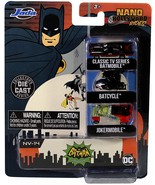 Jada Toys Nano Hollywood Rides NV14 Classic TV Series Batman 3pk - $14.97 CAD