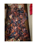 London Times Abstract Floral Mesh Long Sleeve Dress 18 - €30,07 EUR