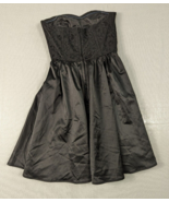 H&amp;M Little Black Dress Strapless Size 2 With Breathable Lining Lace Top ... - €12,86 EUR