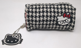 Vintage Hello Kitty Sephora Make Up Cosmetics Bag Travel 2012 Sanrio Plaid - $29.69