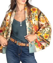 Johnny Was Petra Reversible Kimono Top Sz.XL Multicolor 100% Silk - £231.65 GBP