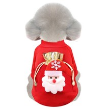 Christmas Dog Clothes Santa Claus Elk Pet Costume Pets Clothes for Small Medium  - £50.31 GBP