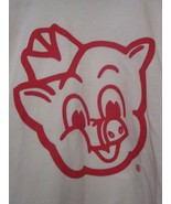 NWT PIGGLY WIGGLY &quot;I&#39;M BIG ON THE PIG&quot; White LONG Sleeve Tee Size YOUTH M - £8.61 GBP