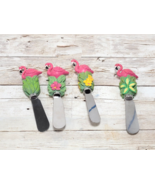 Boston Warehouse Pink Flamingo Butter Cheese Spreader Knives Stainless S... - $9.99