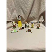 RARE Vintage 1960&#39;s Walt Disney Snow White and the Seven Dwarfs Ceramic Figures - £155.75 GBP