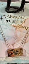 Disney Parks Always Dreaming Mickey Mouse Faux Gem Gold Color Necklace NEW - $595.95 MXN