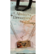 Disney Parks Always Dreaming Mickey Mouse Faux Gem Gold Color Necklace NEW - $589.76 MXN