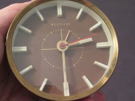 Vintage Westclox Alarm Clock Electric Mechanism Art Deco Numberless - £35.49 GBP