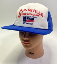 Vintage Gainesville TX Ford Mercury Dealership Foam Front Trucker Hat Sn... - £15.97 GBP