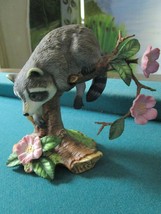 1990 Lenox Porcelain WOODLAND ANIMALS -Racoon- Figurine &quot;Twilight Mischief&quot; - £41.43 GBP