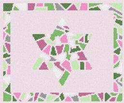 Pepita Needlepoint kit: Tallit Glass Chips Star 3, 12&quot; x 10&quot; - £68.74 GBP+