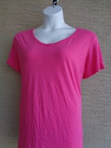 New DistRict Made  S/S Tri Blend V Neck Tee Top 2X  Heth Fuchsia MSRP $20.00 - £3.49 GBP
