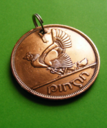 Irish 50th Birthday Present - Lucky 1967 One Penny Hen Coin Pendant - Ir... - $17.82 CAD