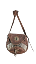 Vintage Genuine Leather Armadillo Crossbody Bag Handcrafted Tribal Style... - $180.00