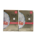 2X Olay Daily Facials Dry Cloths 5 in 1 Daily Hydrating Clean 66 Ct. Each  - £19.86 GBP