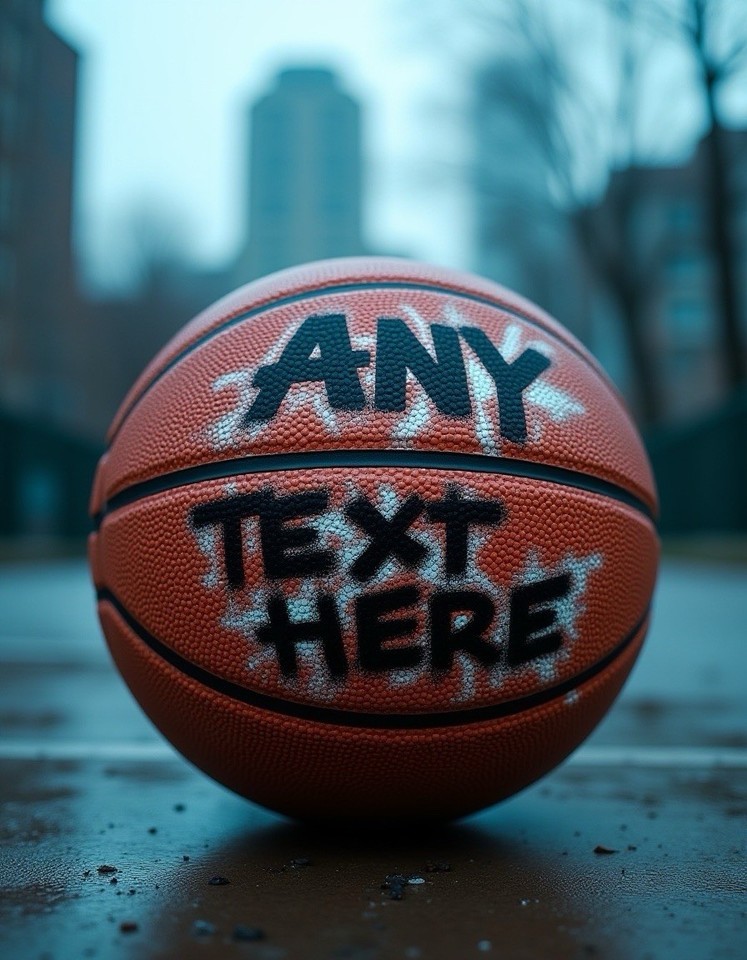 Personalized Painted Custom Hand-Painted Baskeball Item image 3