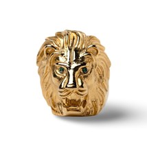 Jagged Halo Jewelry Unisex Stainless Steel Lann Ring Yellow Gold Plated - $954.80 MXN