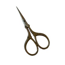 Embroidery Scissors Cross Stitch Accessory Circle Ring Crossed Palm Vintage - £12.48 GBP