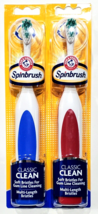 2 Arm &amp; Hammer Spinbrush Classic Clean Soft Bristles Gum Line Cleaning - £24.22 GBP