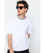 Limited Edition White Men&#39;s Relaxed Crew Neck Short Sleeve T-Shirt TMNSS... - £18.48 GBP