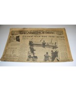 Eleanor Holm Olympics Newspaper Vintage 1936 LA Times August 12 - £47.01 GBP