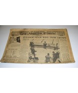 Eleanor Holm Olympics Newspaper Vintage 1936 LA Times August 12 - $82.32 CAD