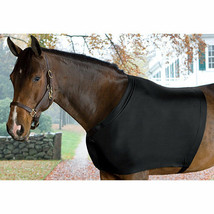 Horse Sleezy Slinky Black Lycra Shoulder Blanket Rub Shoulder Guard All ... - $26.55