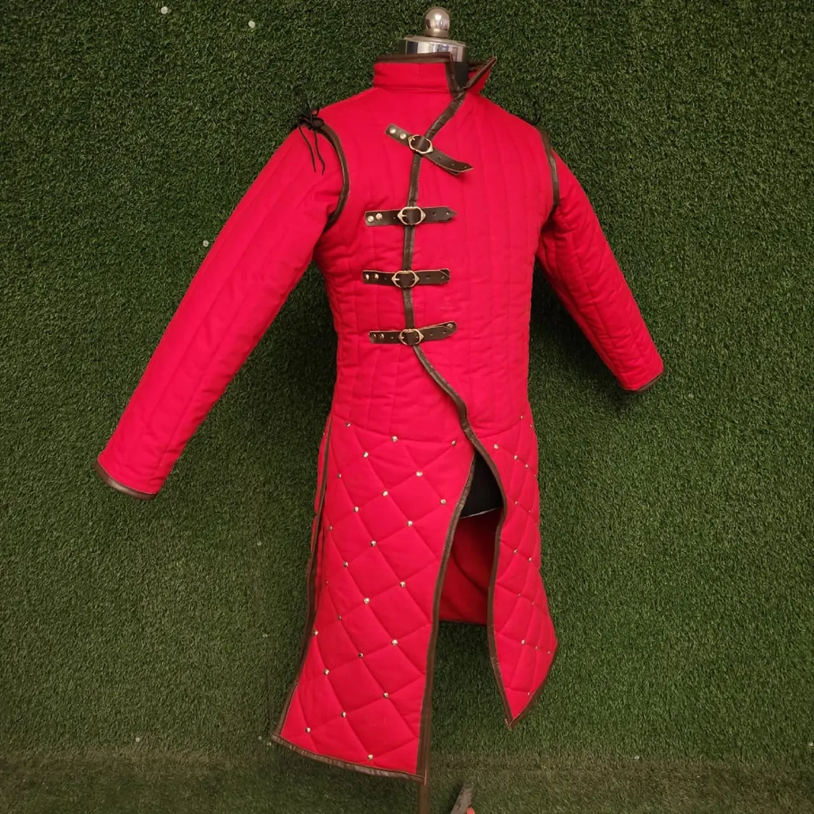 Medieval Gambeson Detachable Gambeson Sleeve Long Length Costume Men&#39;s G... - $119.99